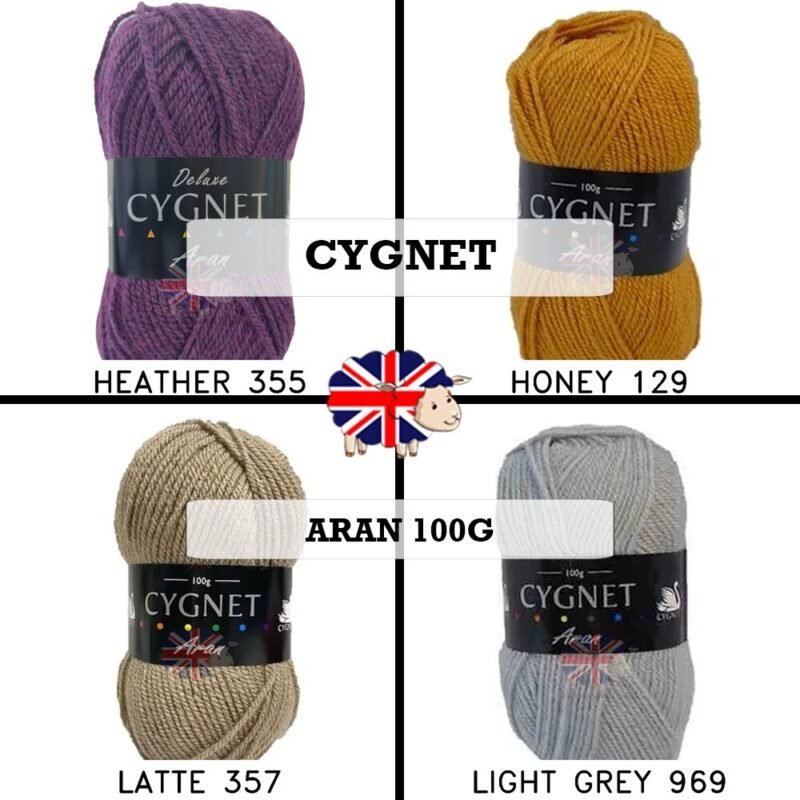 Cygnet - Aran 100g - All Colours - Image 5